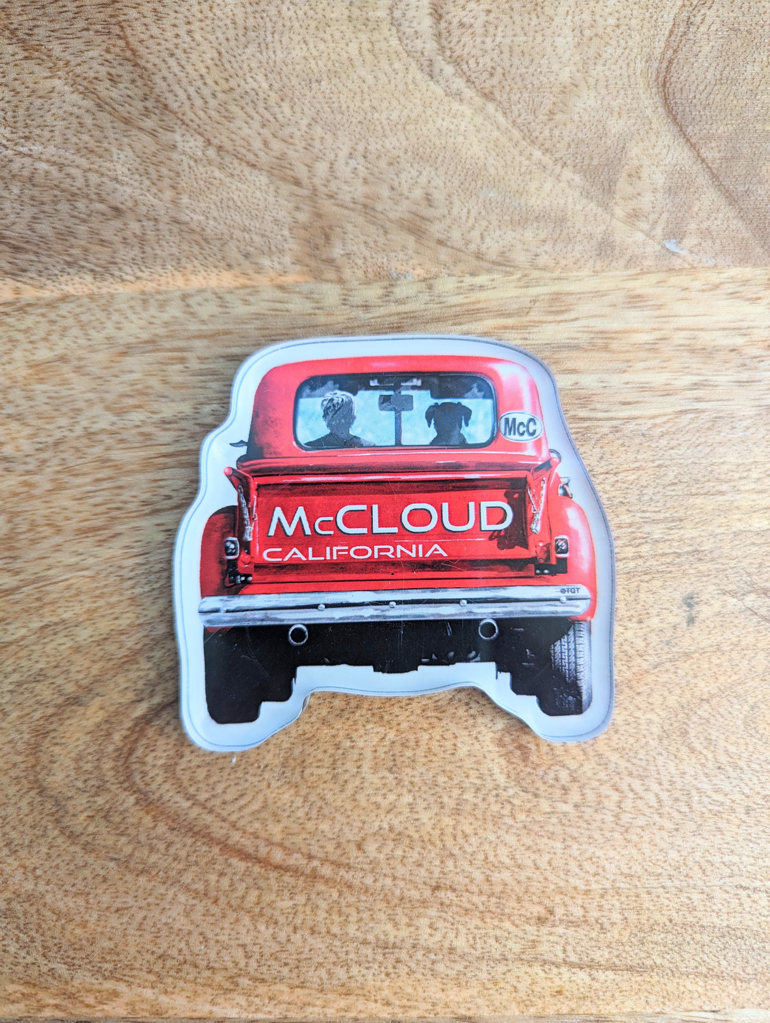 McCloud Red Truck Magnet