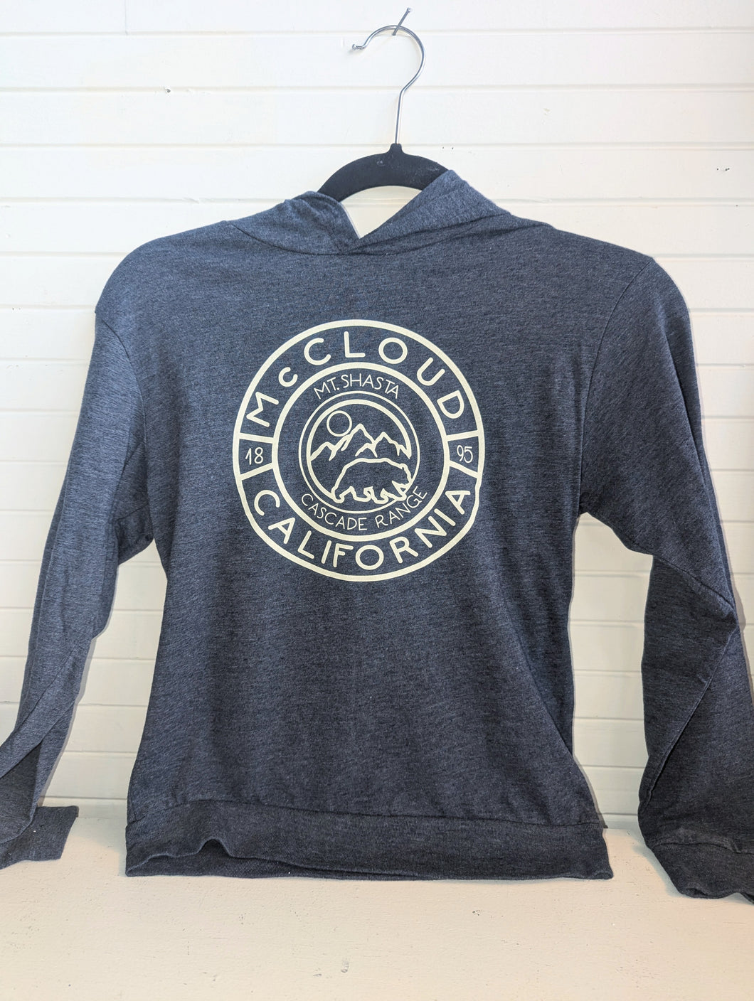 Youth Wilco Bear Long Sleeve Hoodie- Navy